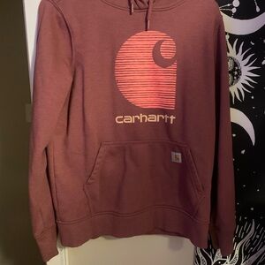 Carhartt Burgundy Sweatshirt with Logo